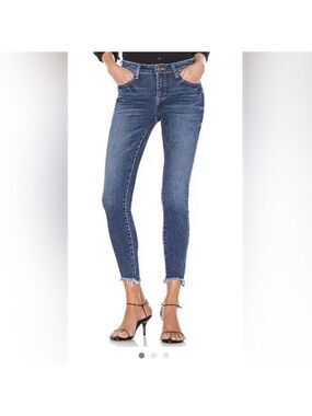 Pistola Audrey Mid Rise Raw Hem Skinny